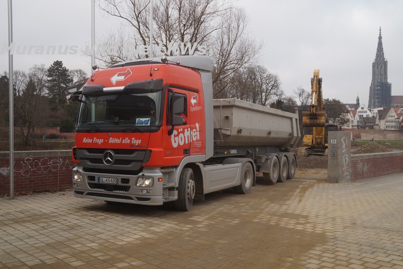 Ulm, Ausbaggerung Donau