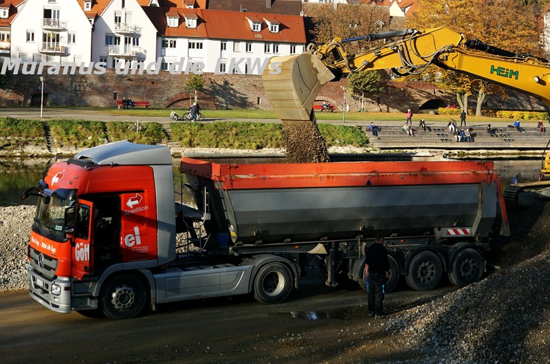 Ulm, Ausbaggerung Donau