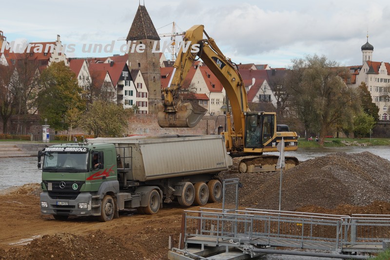 Ulm Ausbaggerung Donau