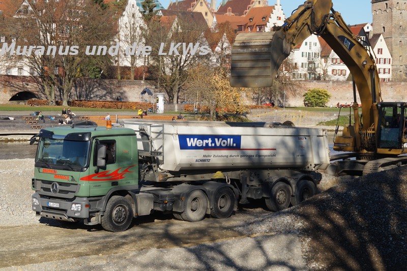 Ulm Ausbaggerung Donau