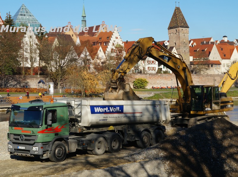 Ulm Ausbaggerung Donau