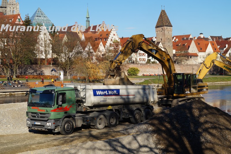 Ulm Ausbaggerung Donau