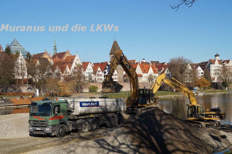 Ulm Ausbaggerung Donau